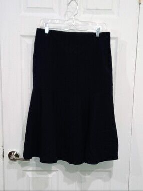 Worth Navy Blue A-Line Skirt